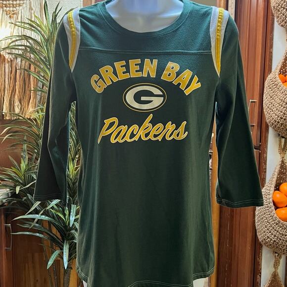 NFL Green Bay Packers Women’s M Tee Shirt | Vintage Look Football Top Wisconsin - Picture 1 of 5